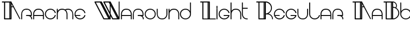 Aracme Waround Light Regular font