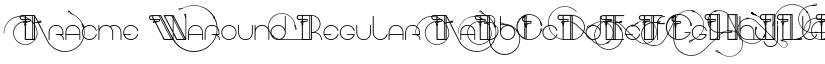 Aracme Waround Regular font