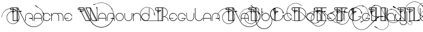 Aracme Waround Regular font
