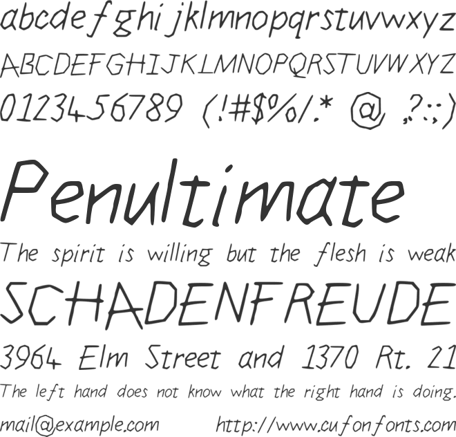 JigglyDUO font preview