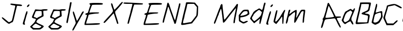 JigglyEXTEND Medium font