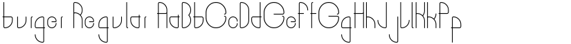 burger Regular font