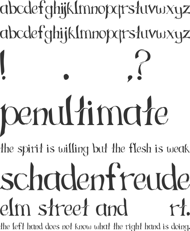 Green Grass font preview