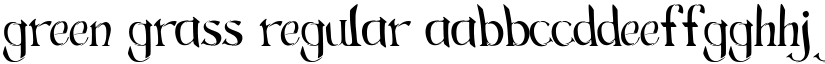 Green Grass Regular font