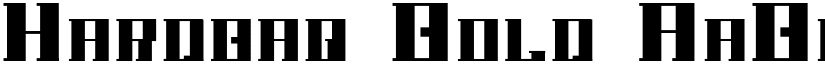 Hardbaq Bold font