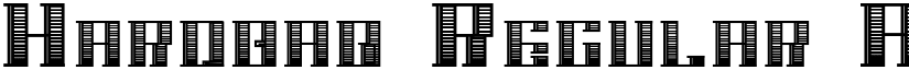 Hardbaq Regular font