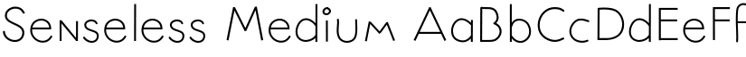 Senseless Medium font