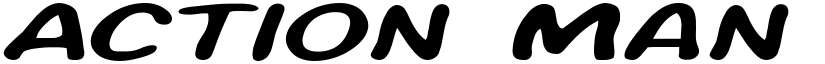 Action Man Extended Italic font