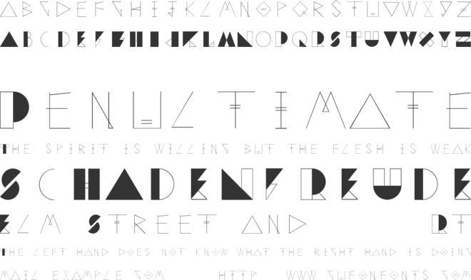 GEO EASTON font preview