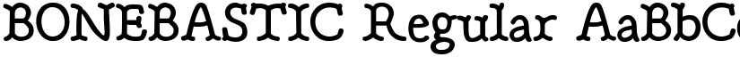 BONEBASTIC font download