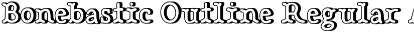 Bonebastic Outline Regular font