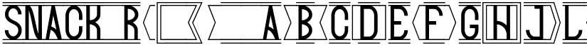 SNACK Regular font