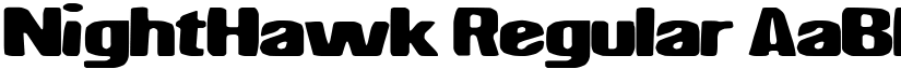 NightHawk Regular font