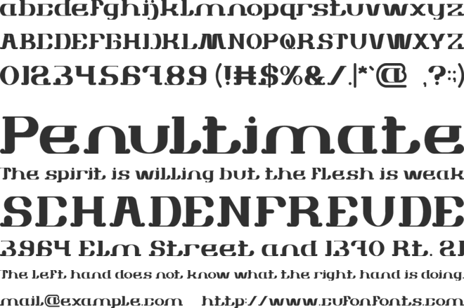 White Sock font preview