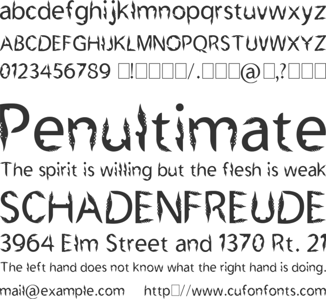 Kujang Ciung Basyri font preview