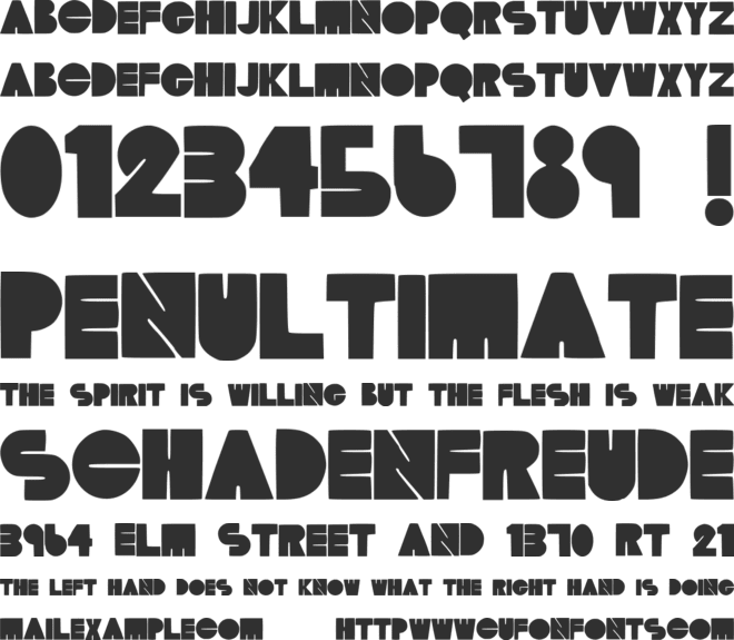 TMTonite font preview