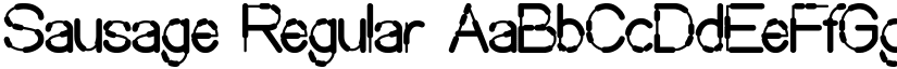 Sausage Regular font