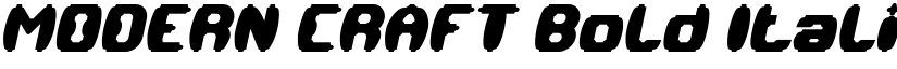 MODERN CRAFT Bold Italic font