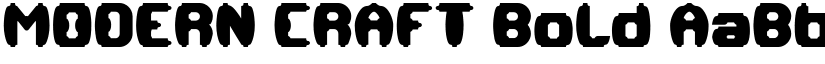 MODERN CRAFT Bold font