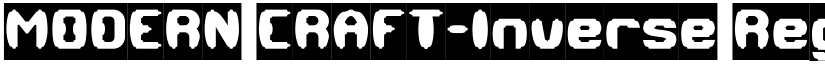 MODERN CRAFT-Inverse Regular font