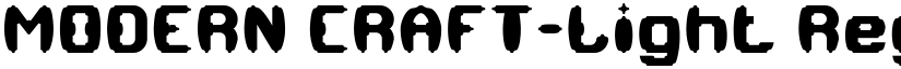MODERN CRAFT-Light Regular font