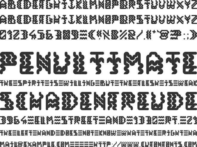 Alisios font preview