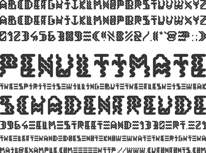 Alisios font preview