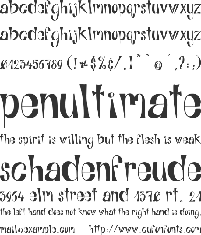 Alphabits font preview