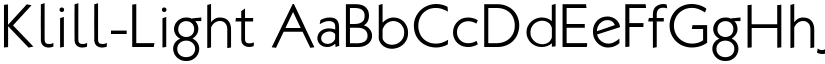 Klill-Light font