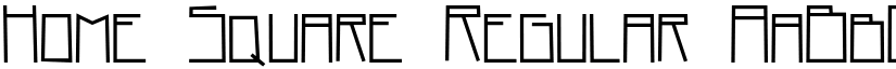 Home Square Regular font