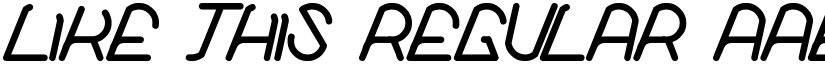 like this Regular font