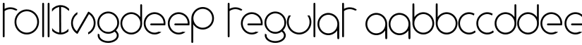 rollingdeep Regular font