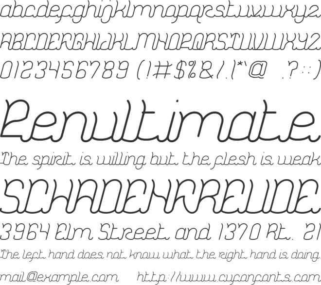 Dolphin Ocean Wave font preview