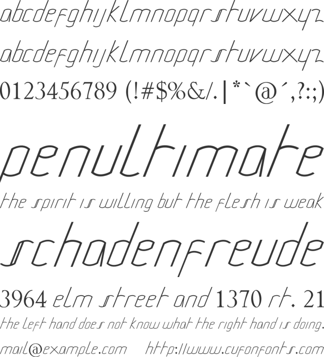 Miura Montes font preview