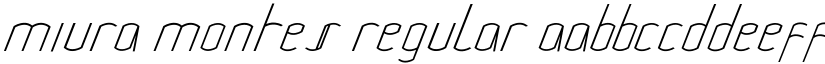 Miura Montes font download