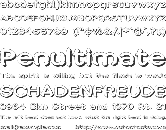 Penic Masturbata font preview