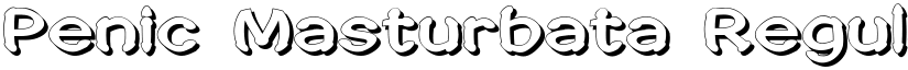 Penic Masturbata Regular font
