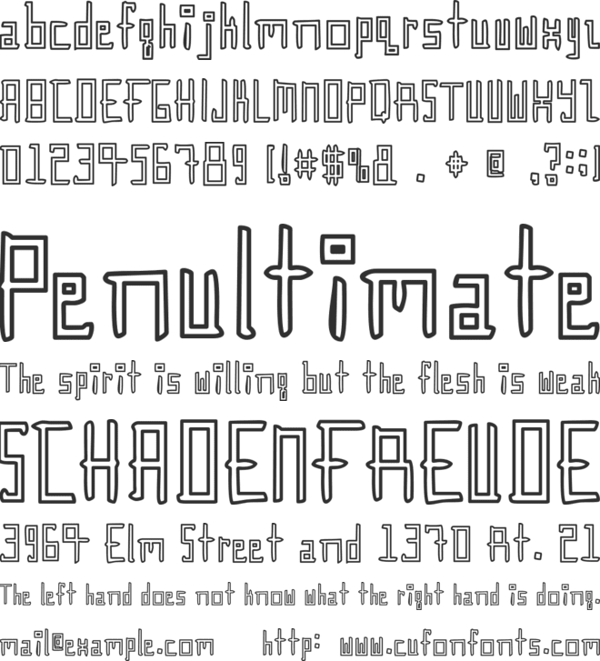 Gunther font preview