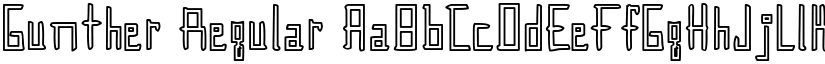 Gunther Regular font
