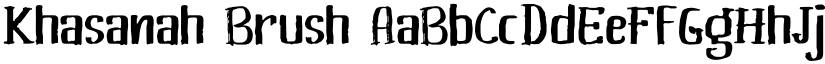 Khasanah Brush font