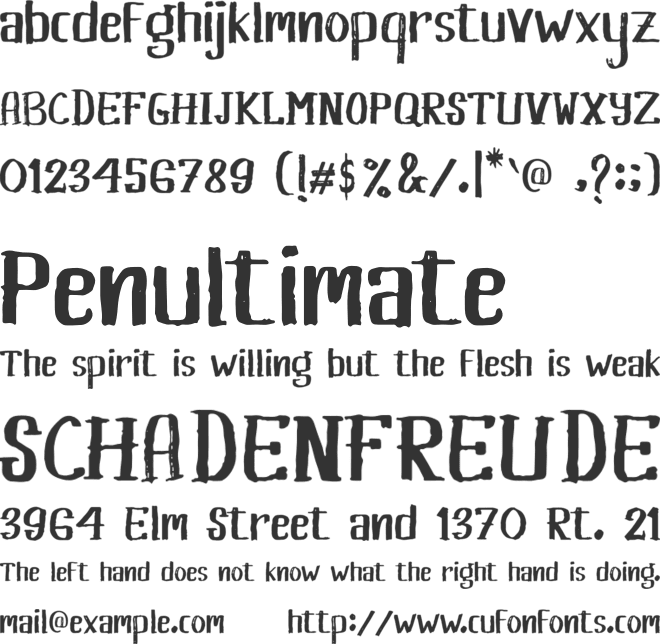 Khasanah font preview