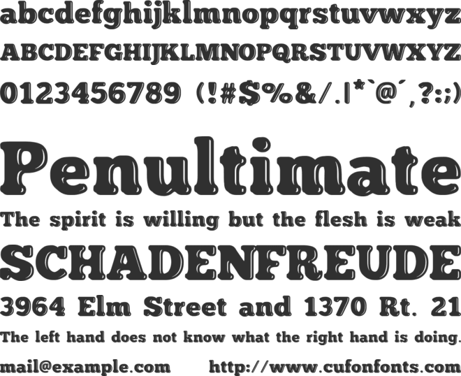 insuperable font preview