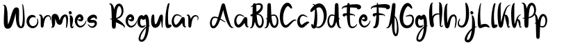 Wormies Regular font