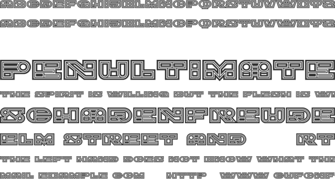 Imbecile Abstract font preview