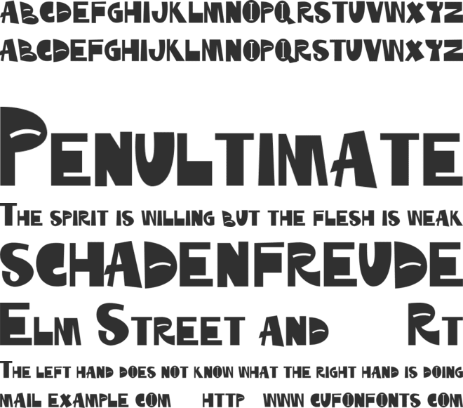 Fonkey font preview