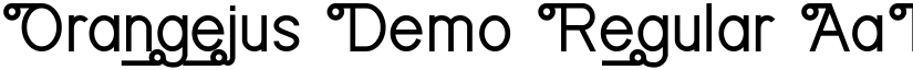Orangejus Demo Regular font