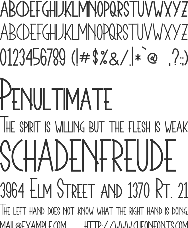 THE BAZOOKA (Demo) font preview
