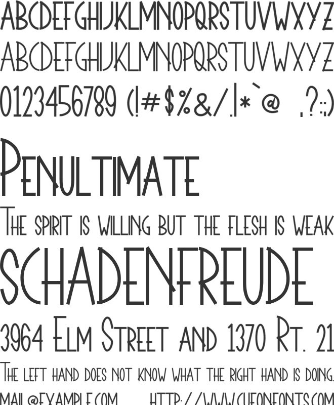 THE BAZOOKA (Demo) font preview