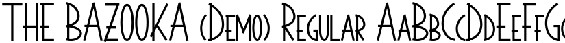 THE BAZOOKA (Demo) Regular font