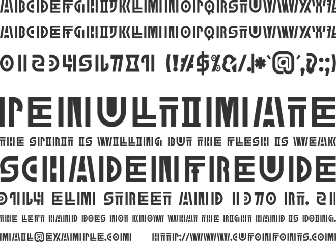 MegaDose font preview